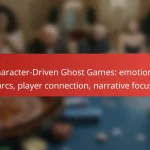 Character-Driven Ghost Games: emotional arcs, player connection, narrative focus
