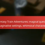 Fantasy Train Adventures: magical quests, imaginative settings, whimsical characters