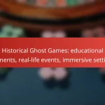 Historical Ghost Games: educational elements, real-life events, immersive settings