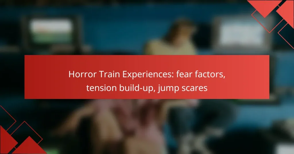 Horror Train Experiences: fear factors, tension build-up, jump scares