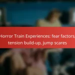 Horror Train Experiences: fear factors, tension build-up, jump scares