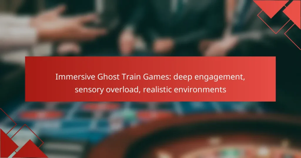 Immersive Ghost Train Games: deep engagement, sensory overload, realistic environments