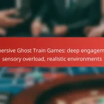 Immersive Ghost Train Games: deep engagement, sensory overload, realistic environments
