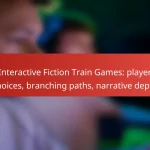 Interactive Fiction Train Games: player choices, branching paths, narrative depth