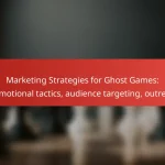 Marketing Strategies for Ghost Games: promotional tactics, audience targeting, outreach