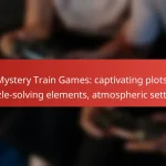 Mystery Train Games: captivating plots, puzzle-solving elements, atmospheric settings
