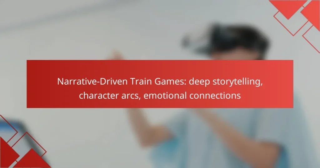 Narrative-Driven Train Games: deep storytelling, character arcs, emotional connections