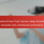 Narrative-Driven Train Games: deep storytelling, character arcs, emotional connections