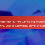 Paranormal Journey Games: exploration of lore, unexpected twists, player choices