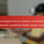 Psychological Horror Games: mind-bending scenarios, emotional depth, player impact