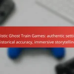 Realistic Ghost Train Games: authentic settings, historical accuracy, immersive storytelling