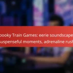 Spooky Train Games: eerie soundscapes, suspenseful moments, adrenaline rush