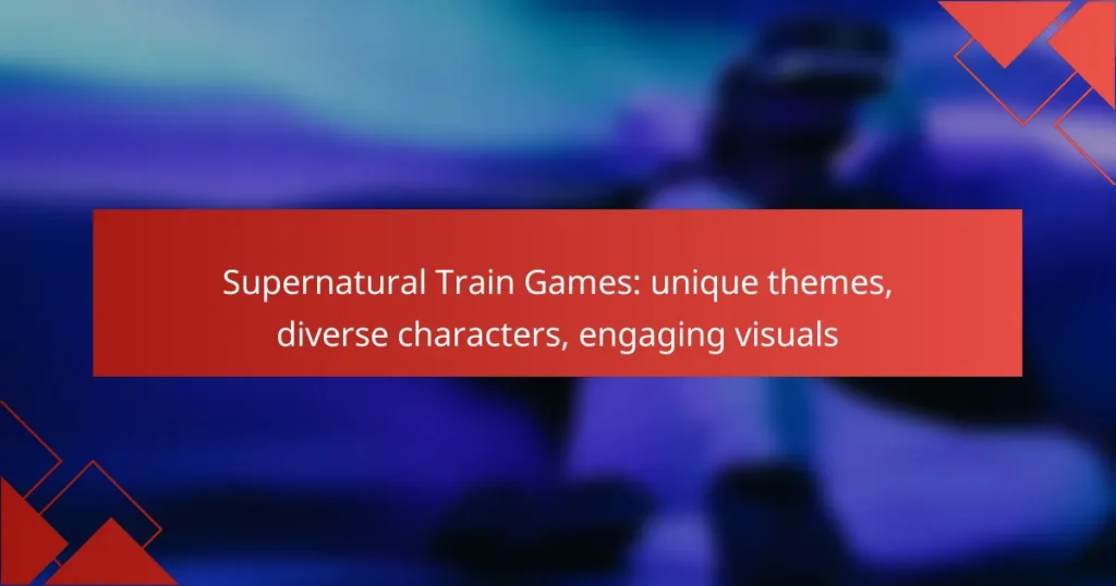 Supernatural Train Games: unique themes, diverse characters, engaging visuals
