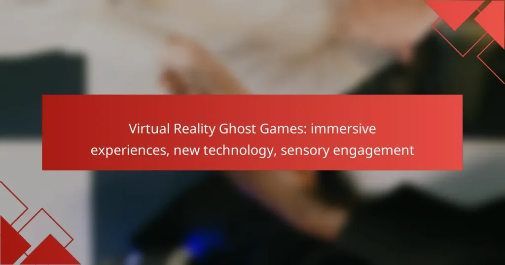 Virtual Reality Ghost Games: immersive experiences, new technology, sensory engagement