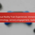 Virtual Reality Train Experiences: immersive technology, sensory engagement, realism